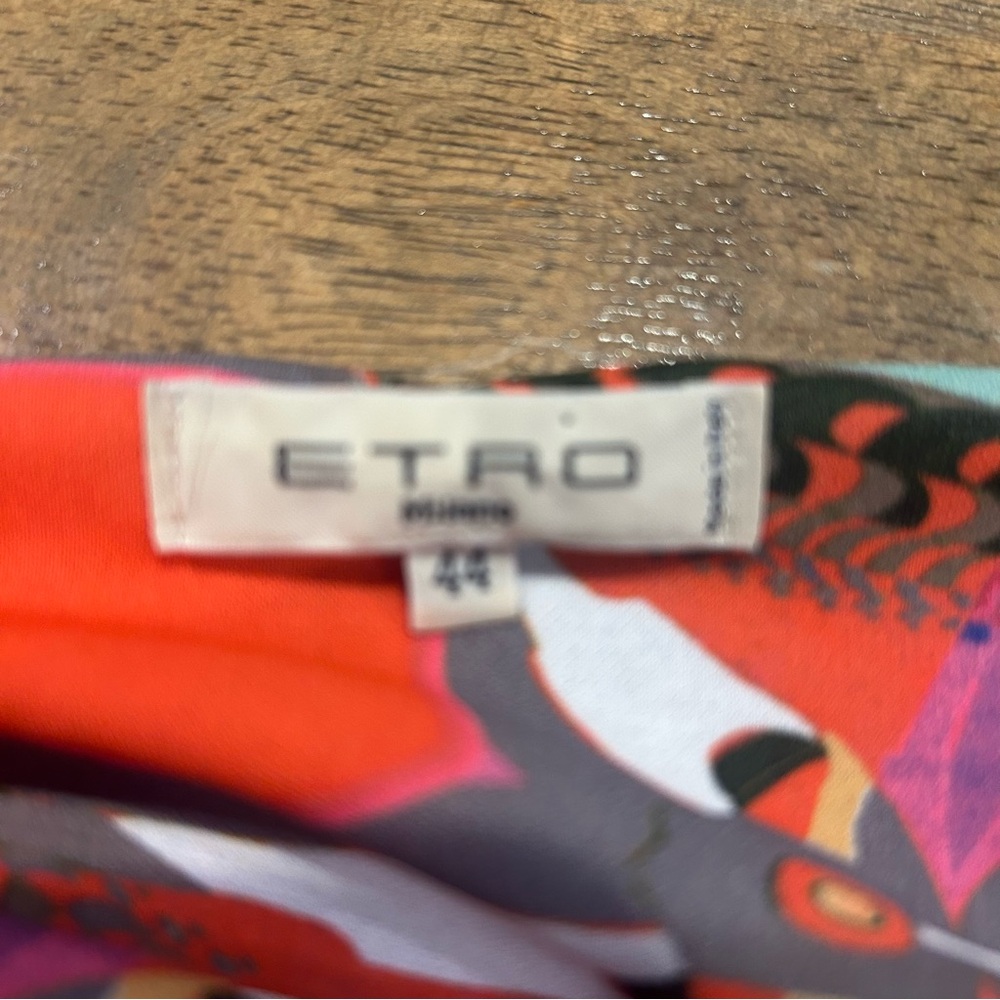 Etro Multicolor Patterned Abstract Shift Dress - Picture 4 of 6